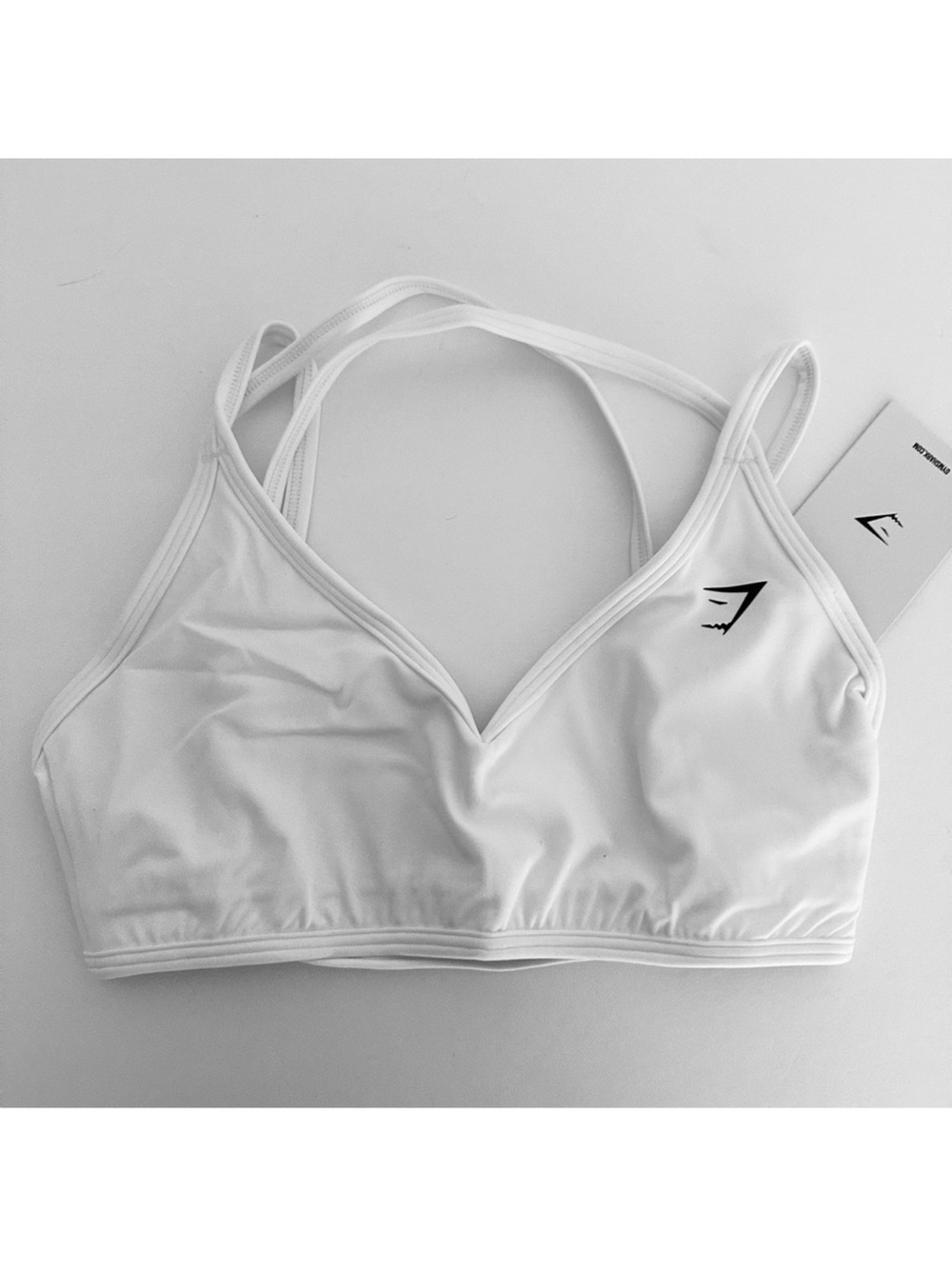 Gymshark M Back Gains Sports Bralette - White